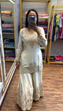 Attractive White Party Wear Heavy Embroidered Salwar Suit
