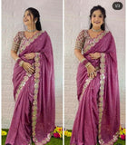 Bollywood Blockbuster Heavy Faux Georgette Saree with Original Mirror Work