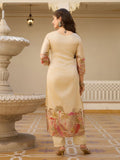 Elegant Viscose Assam Silk Suit Set with Embroidered Beads & Printed Dupatta