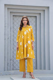 Premium Cotton Kurta Pant Set with Elegant Print & Designer Plazo