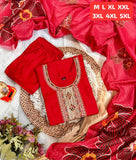 Premium Roman Suit Set with Chanderi Digital Print Dupatta