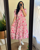 Soft Cotton Printed Kurti | Maternity Friendly & Lightweight