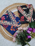Pure Russian Silk Kurti Set with Embroidered Chanderi Dupatta