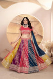 Multi Color Faux Georgette Lehenga Collection By Royal Export