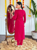 Stay Stylish And Comfortable With This Beautifully Embroidered Suit Set At Wholesale Rates