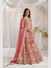 Stuning Outfit Bridal Special Net Lehenga Choli With Embroidered Work