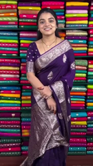 Leaf Pattern Silk Saree
