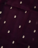 Midnight Bloom Silk Saree