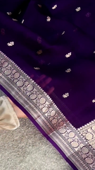Orchid Glow Banarasi Silk Saree