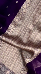 Orchid Glow Banarasi Silk Saree